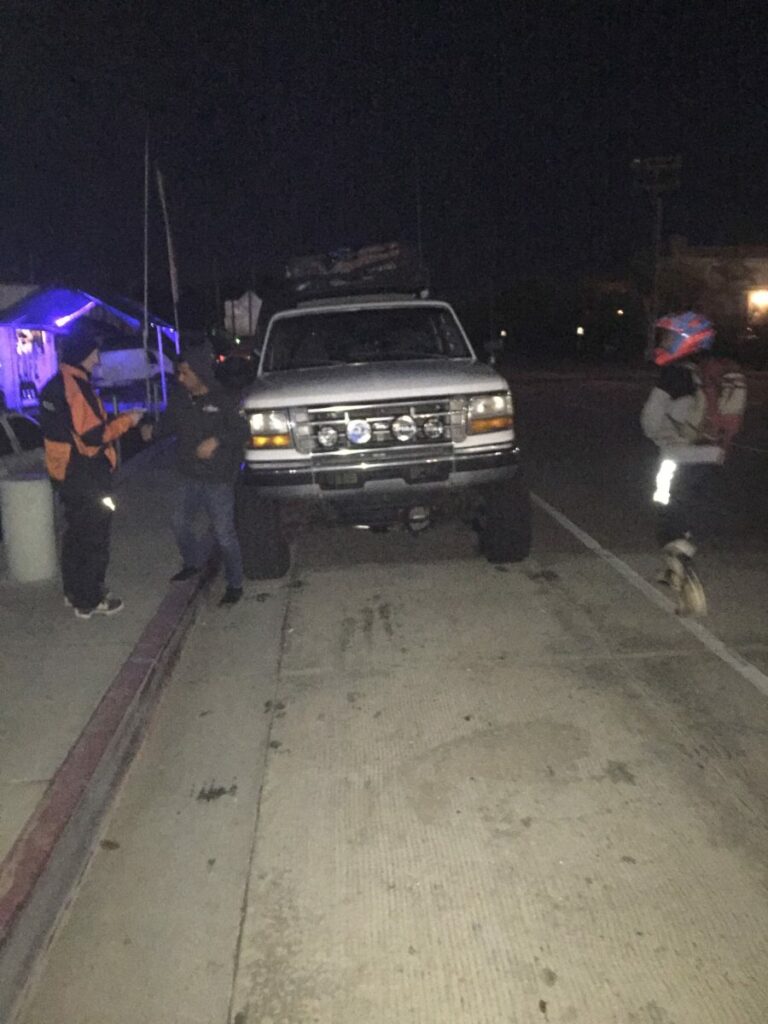 Baja Chase Truck Getting Ready To Cross The Tecate Border Into Mexico